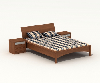 Modern Double Bed-ID:679037377