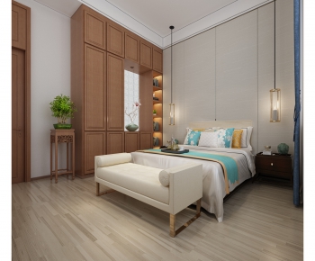 New Chinese Style Bedroom-ID:987311417