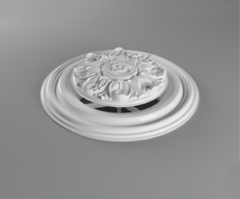 European Style Plaster Carved Top Plate-ID:358171127