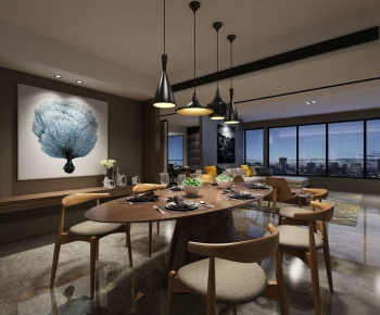 New Chinese Style Dining Room-ID:549360751