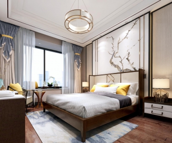 New Chinese Style Bedroom-ID:193464854
