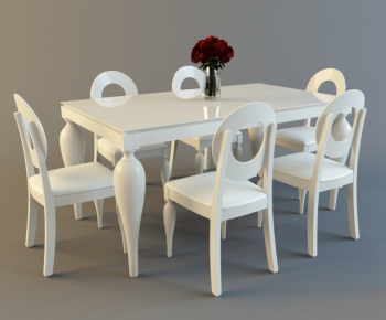 European Style Dining Table And Chairs-ID:685349761