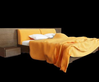 Modern Double Bed-ID:586197143