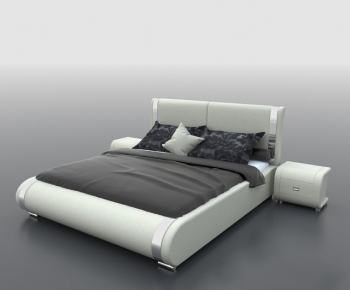 Modern Double Bed-ID:611719452