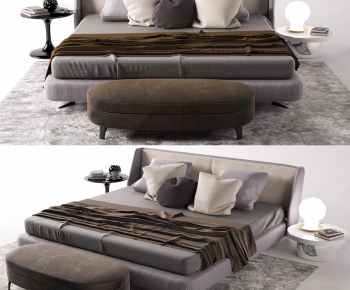 Modern Double Bed-ID:299408672