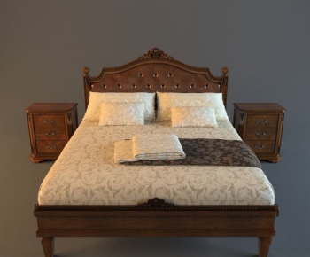 European Style Double Bed-ID:440815431