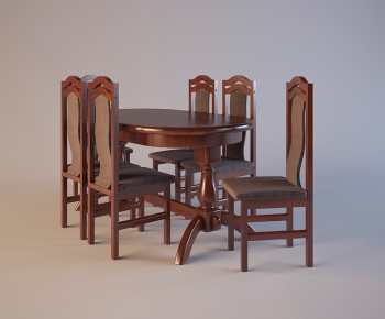 American Style Dining Table And Chairs-ID:938257651
