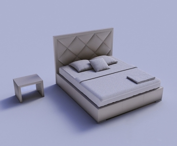 Modern Double Bed-ID:955604721