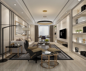 Modern Hong Kong Style A Living Room-ID:117715247