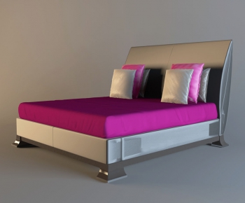 Modern Double Bed-ID:499238146