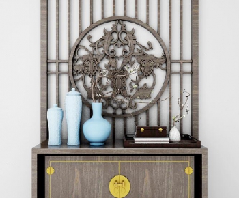 New Chinese Style Side Cabinet/Entrance Cabinet-ID:103085952