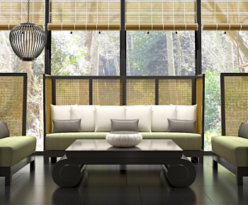 Modern New Chinese Style Sofa Combination-ID:317675855