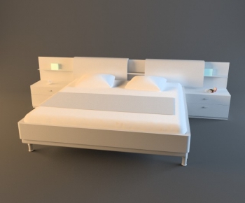 Modern Double Bed-ID:354919872