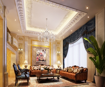 European Style A Living Room-ID:579900993