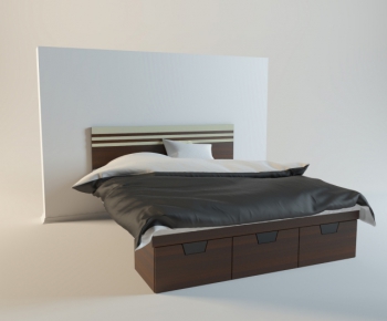 Modern Double Bed-ID:240236879