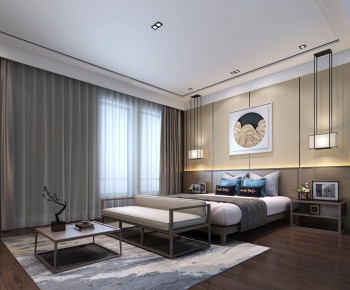 New Chinese Style Bedroom-ID:747941915