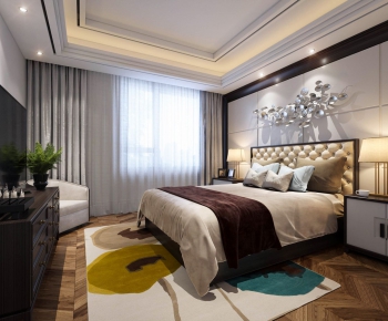 New Chinese Style Bedroom-ID:417668475