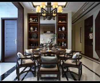New Chinese Style Dining Room-ID:250170994