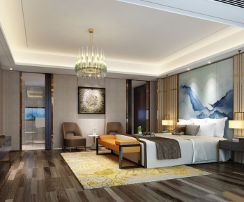 New Chinese Style Bedroom-ID:310850687