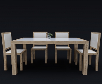 Modern Dining Table And Chairs-ID:590308932