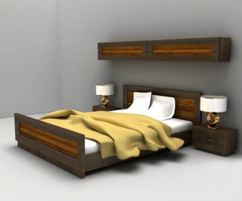 Modern Double Bed-ID:268342923