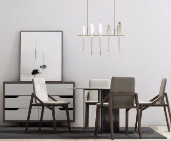 Modern Dining Table And Chairs-ID:117455882