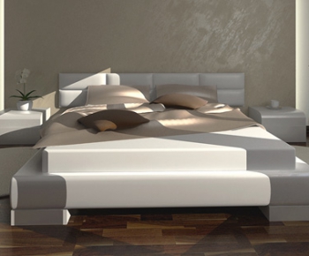 Modern Double Bed-ID:217466732