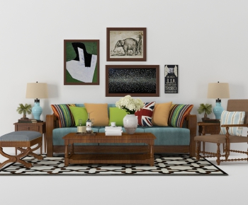 American Style Sofa Combination-ID:166982185
