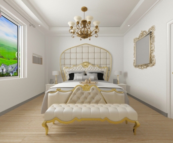 Simple European Style Bedroom-ID:772265183