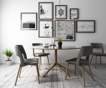 Modern Nordic Style Dining Room-ID:665320678