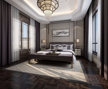 New Chinese Style Bedroom-ID:530318775
