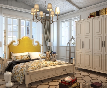 American Style Bedroom-ID:245532298