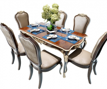 European Style Dining Table And Chairs-ID:698731536