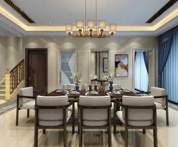 New Chinese Style Dining Room-ID:391067528