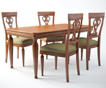 American Style Dining Table And Chairs-ID:990339477