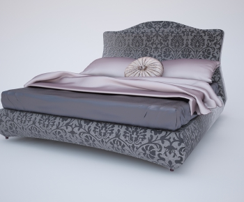 Modern Double Bed-ID:743710212