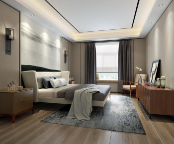 New Chinese Style Bedroom-ID:538229593