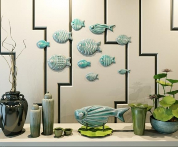 Modern New Chinese Style Decorative Set-ID:330106822