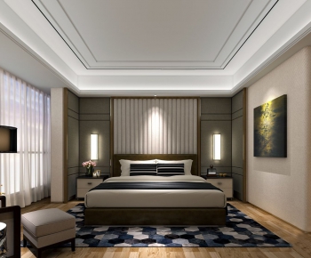 New Chinese Style Bedroom-ID:685440853