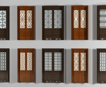 New Chinese Style Double Door-ID:708508257