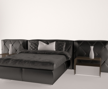 Modern Double Bed-ID:816898363