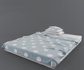 Modern Double Bed-ID:343241925