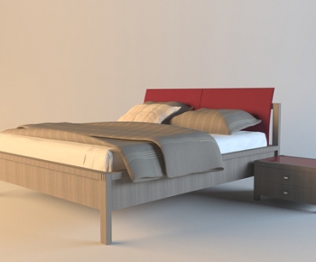 Modern Double Bed-ID:127874519