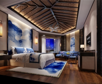New Chinese Style Bedroom-ID:108621334