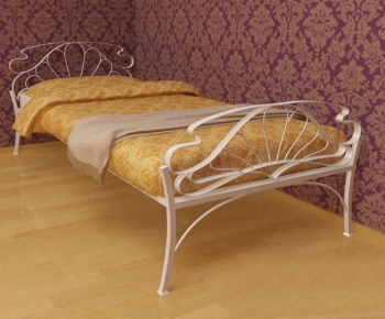 Modern Double Bed-ID:757394297