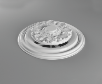 European Style Plaster Carved Top Plate-ID:475555134