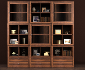 New Chinese Style Bookcase-ID:666725515