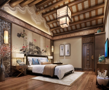 New Chinese Style Bedroom-ID:900247833
