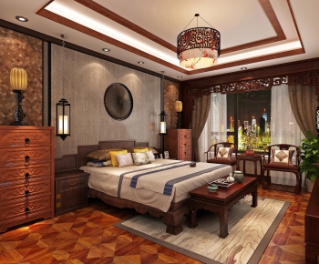 Chinese Style Bedroom-ID:359071736