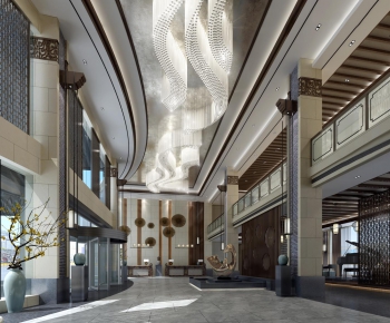 New Chinese Style Lobby Hall-ID:978412963